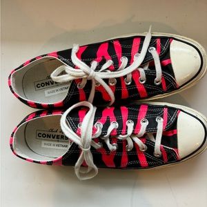 Zebra Print Converse Unisex